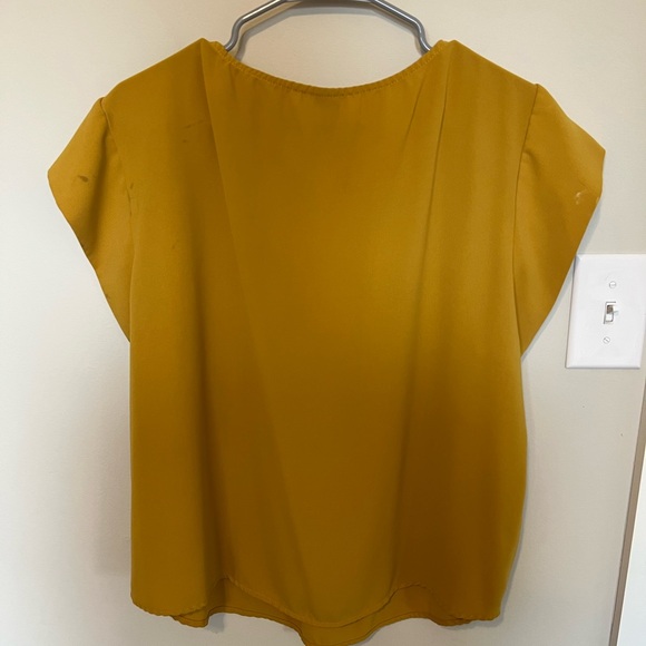 Shein Mustard Yellow Blouse - Picture 5 of 7